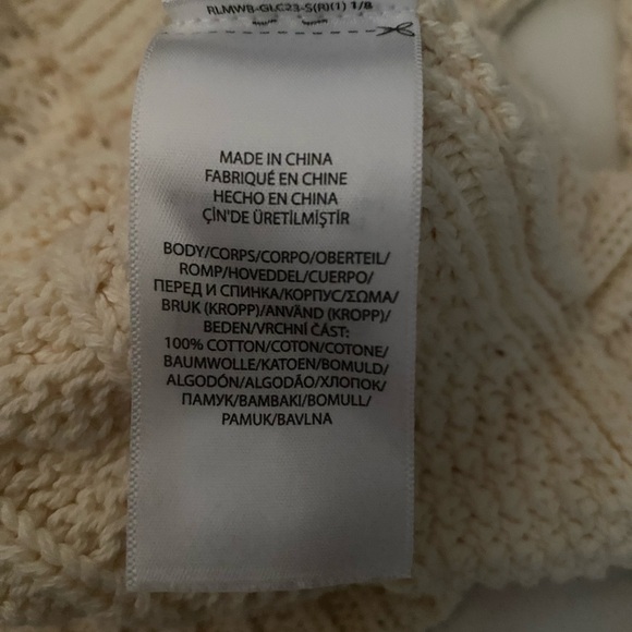 Polo Cream Cable Knit Sweater - Picture 7 of 8